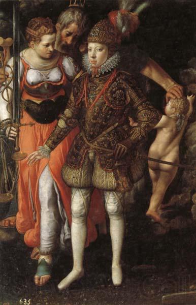 Justus Tiel Allegory of the Edcation of Philip III Spain oil painting art